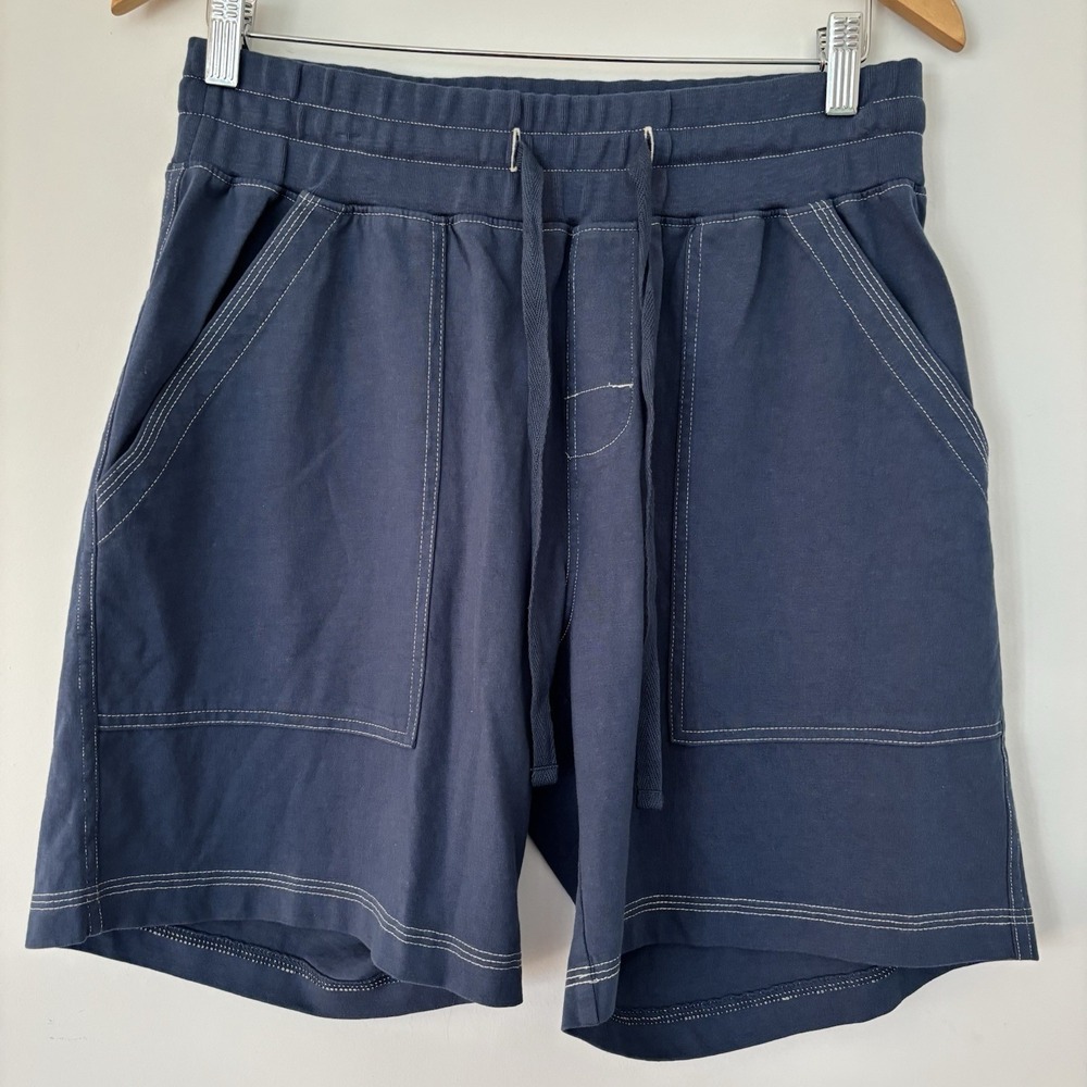 The Territory Ahead Heavyweight Lounge Shorts Mens Medium Navy Blue Comfort